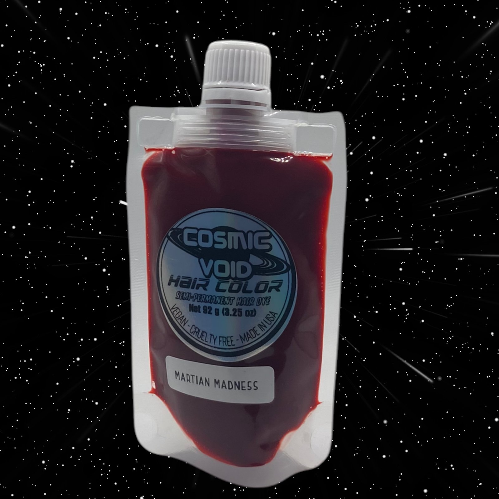 RADON - UV REACTIVE Red Semi Permanent Hair Dye — Cosmic Void